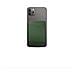 Porta Carte Di Credito Per Telefono In Pelle Pu Sottile Con 2 Scomparti Per Carte Green - Foto miniatura 2