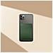 Porta Carte Di Credito Per Telefono In Pelle Pu Sottile Con 2 Scomparti Per Carte Green - Foto miniatura 3
