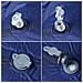 Materasso Campeggio Autogonfiabile Cuscini 1 Persona Blu Marino - Foto miniatura 4