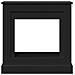 Cornice per Camino Nera 90x30x90 cm in Truciolato - Foto miniatura 4