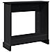 Cornice per Camino Nera 90x30x90 cm in Truciolato - Foto miniatura 6