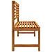 Panchina da giardino  100x50x91 cm in legno solido di acacia - Foto miniatura 7