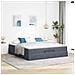 Struttura Letto Pouf con Materassi 200x200 cm Velluto - Foto miniatura 3