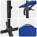 Ombrello da Patio Blu Azzurro Alluminio, Poliestere 3m - Foto miniatura 9