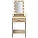 Toeletta con luci LED - Rovere di Sonoma - 50x41x140 cm - Foto miniatura 5