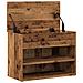 Scarpiera Legno Antico 60x30x45 cm in Legno Multistrato - Foto miniatura 7