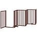 Cancello Cani Porta Pieghevole Marrone 15 Pannelli 750cm Pioppo - Foto miniatura 4