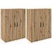 Armadi da Muro 2 pcs rovere artigianale 69.5 x 34 x 90 cm - Foto miniatura 1