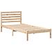 Struttura del letto Marrone 90 x 220 cm Legno di pino massello - Foto miniatura 1