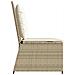 Panca Reclinabile da Giardino con Cuscini Beige in Polyrattan - Foto miniatura 5
