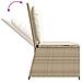 Panca Reclinabile da Giardino con Cuscini Beige in Polyrattan - Foto miniatura 7