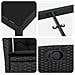 Set da Pranzo per Giardino 5 pcs Nero polyrattan - Foto miniatura 9