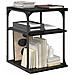 Supporto per Stampante Rovere Nero 43 x 48 x 64 cm - Foto miniatura 4