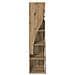 Mobile angolare Bianco 32x32x140cm Legno multistrato - Foto miniatura 6