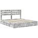 Letto con Contenitore con testiera Grigio cemento 200 x 200 cm - Foto miniatura 4