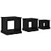 Tavolino da salotto 3 pcs Rovere Nero Legno multistrato - Foto miniatura 1