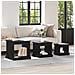 Tavolino da salotto 3 pcs Rovere Nero Legno multistrato - Foto miniatura 2