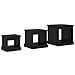 Tavolino da salotto 3 pcs Rovere Nero Legno multistrato - Foto miniatura 7