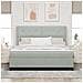 Letto a molle con materasso Grigio chiaro 180 x 200 cm Velluto - Foto miniatura 4