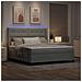 Letto a molle con materasso Grigio chiaro 180 x 200 cm Velluto - Foto miniatura 5