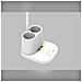 Lampada Da Scrivania Con Portapenne Bianca, Doppia Ricarica Usb, 48 2835 Led, Touch Dimmerabile Con Memoria Temperatura Colore - Foto miniatura 3