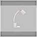 Lampada Da Scrivania Con Portapenne Bianca, Doppia Ricarica Usb, 48 2835 Led, Touch Dimmerabile Con Memoria Temperatura Colore - Foto miniatura 4