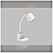 Lampada Da Scrivania Con Portapenne Bianca, Doppia Ricarica Usb, 48 2835 Led, Touch Dimmerabile Con Memoria Temperatura Colore - Foto miniatura 5