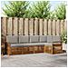 Set divani con cuscino 5 pcs Grigio Naturale e Chiaro - Foto miniatura 2