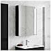 Mobiletto per specchio da bagno Rovere Nero 53,5 x 15,5 x 70 cm - Foto miniatura 2