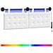 Testiera sospesa Con luce LED Bianco Tessuto - Foto miniatura 1