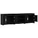 Mobile TV 168 x 33 x 47 cm Rovere Nero Legno ingegnerizzato - Foto miniatura 3