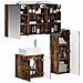 Set di mobili per il bagno 4 pcs Rovere Fumo - Foto miniatura 2