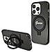 Iphone 13 Pro Max - Custodia Nera Guess Ring Stand Script Glitter Magsafe - Foto miniatura 1