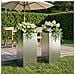 Vaso da giardino 2 pz Argento 20 x 20 x 50 cm Acciaio zincato - Foto miniatura 2