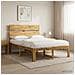 Letto matrimoniale con testiera ROSTOCK Bianco 140 x 200 cm - Foto miniatura 2