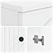 Armadio per Lavabo da Bagno ALKMAAR Bianco 59,5 x 31,5 x 59 cm - Foto miniatura 8