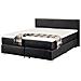 Letto Boxspring In Pelle Nera 160 X 200 Cm President - Foto miniatura 20