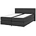 Letto Boxspring In Pelle Nera 160 X 200 Cm President - Foto miniatura 31