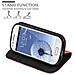 Custodia Compatibile Con Samsung Galaxy S3 Mini In Rosso Mela - Coperchio Protettiva Con Chiusura Magnetica, Funzione Stand E Tasca Per Le Carte - Foto miniatura 3