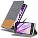 Custodia Compatibile Con Samsung Galaxy J1 Mini 2016 In Grigio Chiaro Marrone - Coperchio Protettiva Con Chiusura Magnetica, Funzione Stand E Tasca Per Le Carte - Foto miniatura 3