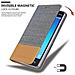 Custodia Compatibile Con Samsung Galaxy J1 Mini 2016 In Grigio Chiaro Marrone - Coperchio Protettiva Con Chiusura Magnetica, Funzione Stand E Tasca Per Le Carte - Foto miniatura 5
