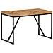 Tavolo Da Pranzo 120x60x76 Cm Legno Massello Di Acacia E Mango - Foto miniatura 8