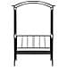 Arco da Giardino con Panca Nero 128x50x207 cm in Ferro - Foto miniatura 2