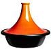 Tajine con Base in Ghisa e Cono in Ceramica Diametro 31 cm Colore Arancio - Foto miniatura 1