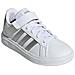 Gw6516 Grand Court 2.0 Sneakers Scarpe Junior Pelle Bianco Bianco 32 - Foto miniatura 1