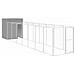 Casetta Cani Corsa Grigio Chiaro 165x863x181 Cm Acciaio Zincato - Foto miniatura 1