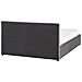 Letto Contenitore Velluto Bousse 140 X 200 Cm Grigio Scuro - Foto miniatura 13