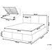 Letto Contenitore Velluto Bousse 140 X 200 Cm Grigio Scuro - Foto miniatura 15