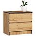 Comodino K60, 2 cassetti, 60x40x55 cm, Colore Quercia Craft - Foto miniatura 1