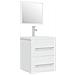 Mobile Bagno Con Lavabo Integrato Bianco In Legno Multistrato - Foto miniatura 1